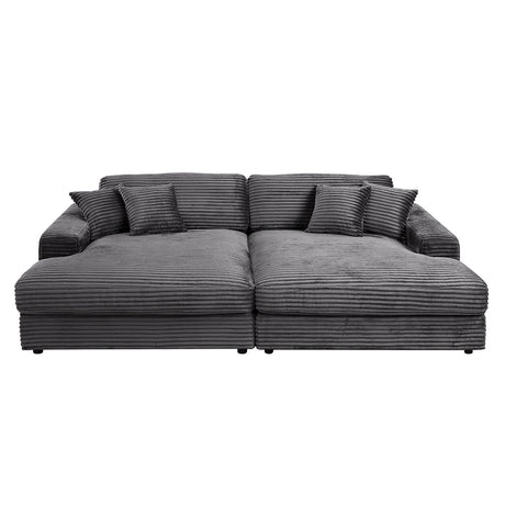 Hilde Corduroy Sectional Sofa & Chaise