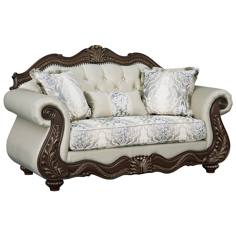 Pierce Traditional Loveseat, Chair & Coffee Table