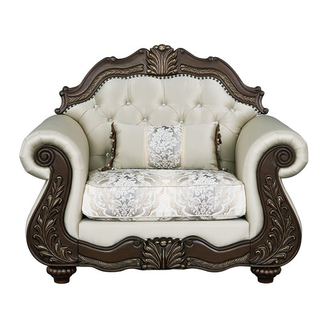 Pierce Traditional Loveseat, Chair & Coffee Table