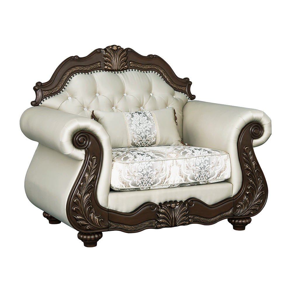 Pierce Traditional Loveseat, Chair & Coffee Table