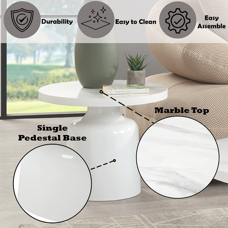 Zaid Round Coffee & End Table