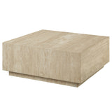 Deon Natural Travertine Coffee & End Table
