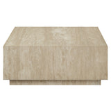 Deon Natural Travertine Coffee & End Table