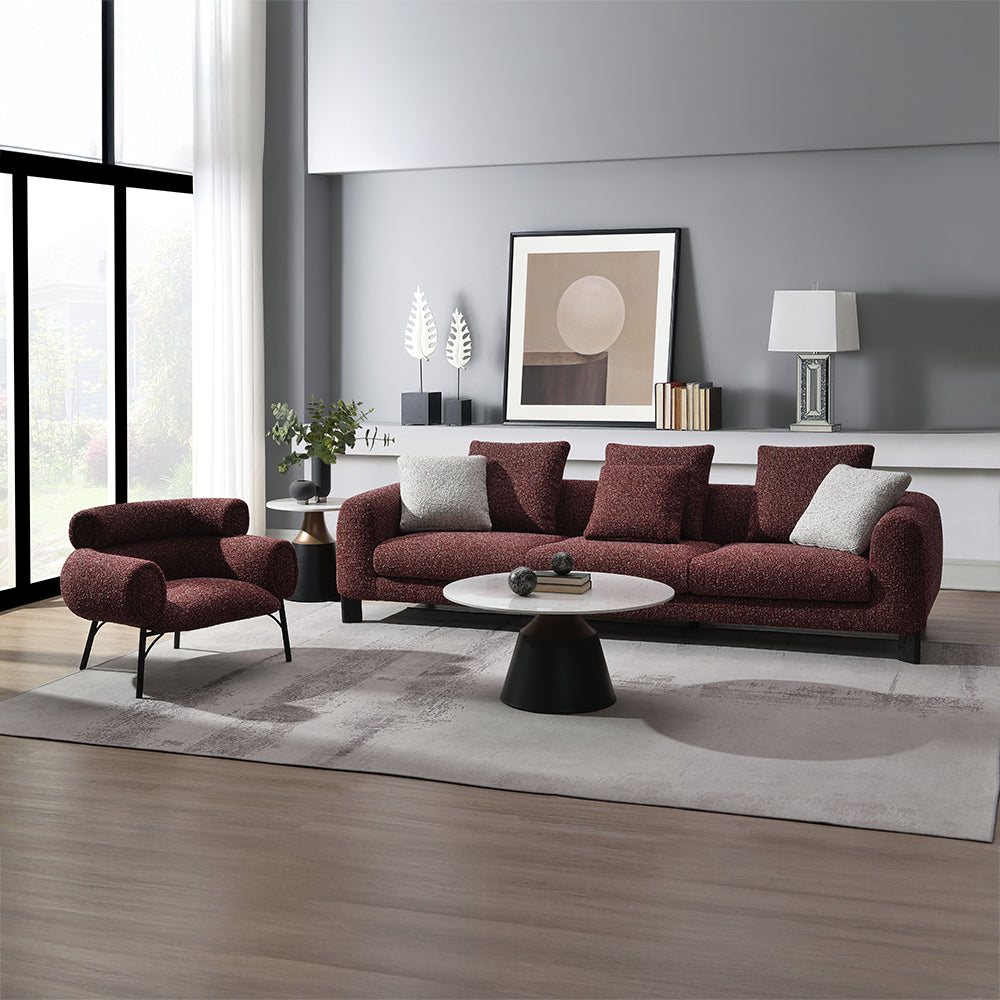 Mardi Boucle Sectional, Sofa & Chair