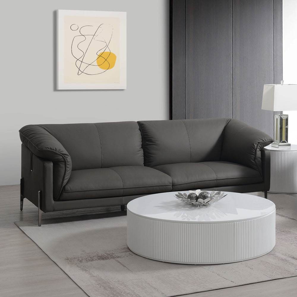 Tadi Modern Leather Sofa, Loveseat & Chair
