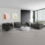 Tadi Modern Leather Sofa, Loveseat & Chair
