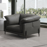 Tadi Modern Leather Sofa, Loveseat & Chair