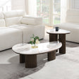Hanale Natural Marble Coffee, End & Console Tables