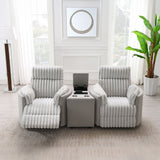 Emee Swivel Glider Recliner & Console