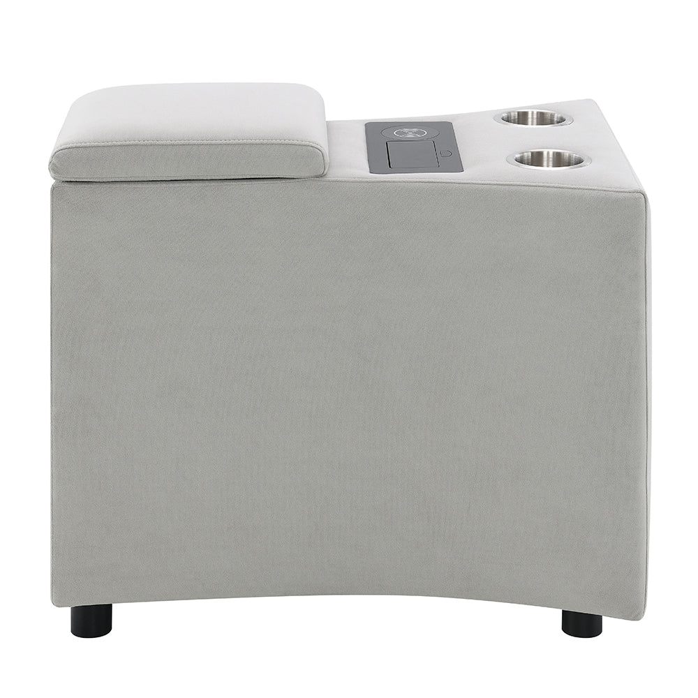 Emee Swivel Glider Recliner & Console