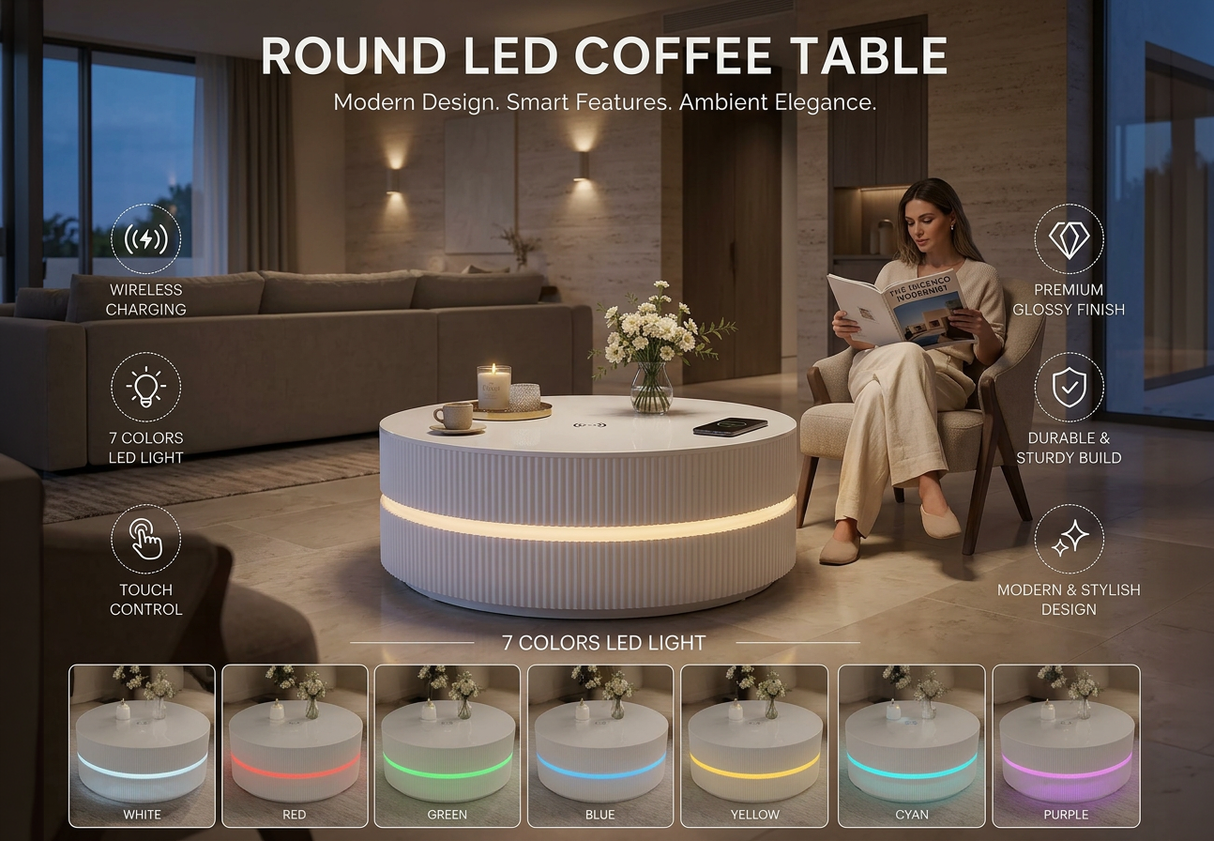 Detail view of the precision vertical fluting and geometric silhouette of the Orea Halo table.