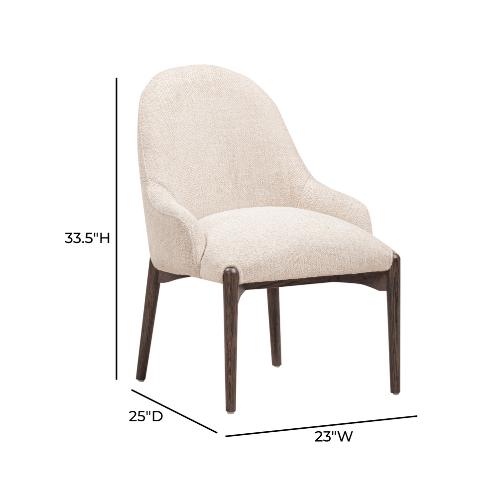 Glendale Chenille Dining Chair dimensions