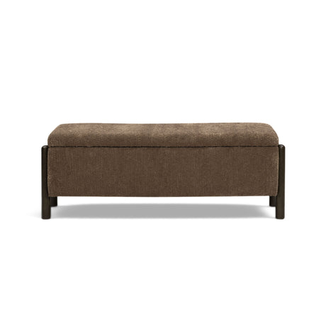 Abby 52" Nubby Fabric Storage Bench - View 12