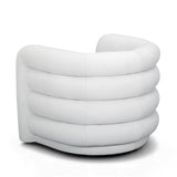Curves Performance Velvet Swivel Accent Chair - View 13