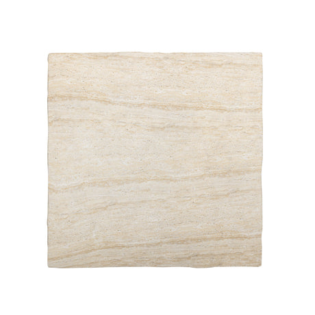 Roxanne 46" Faux Travertine Indoor/Outdoor Concrete Coffee Table - View 5