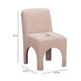 Tomlin Performance Chenille Dining Chair in Teal three-quarter perspective