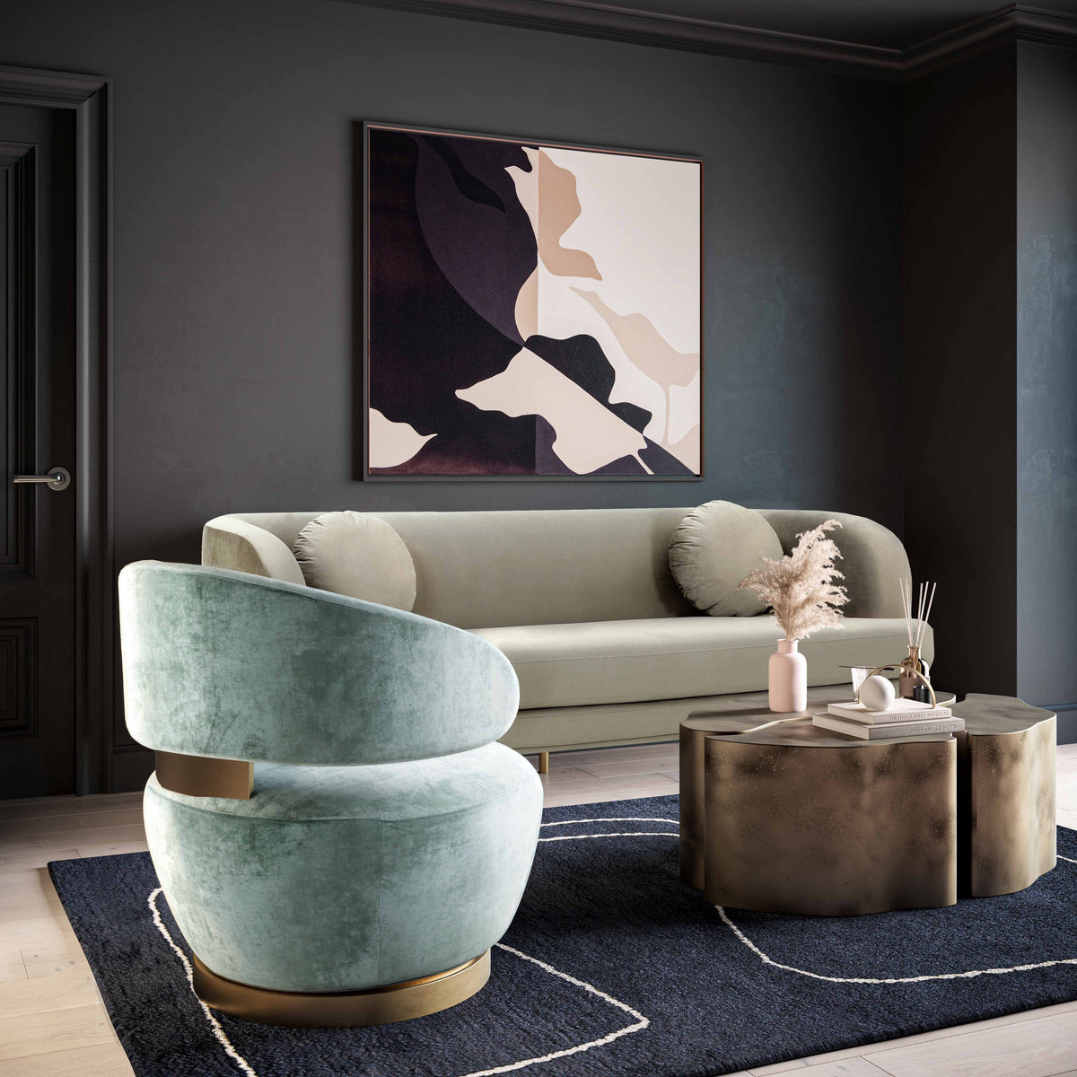 Austin Swivel Accent Chair - View 38