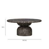Cynthia 36" Concrete Indoor/Outdoor Coffee Table - View 20
