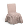 Gertrude Striped Performance Linen Skirted Dining Chair - View 13
