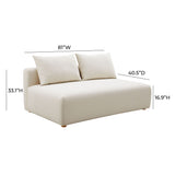 Hangover 64" Armless Loveseat - View 10