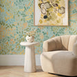 Monica Tiled Pattern Indoor and Outdoor Round Pedestal Side Table front profile