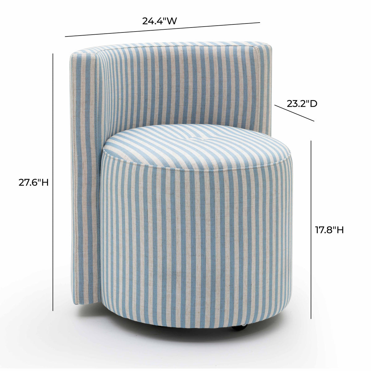 Alyssa Rolling Desk Chair - View 31