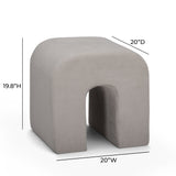 Desi Performance Fabric Ottoman - View 7