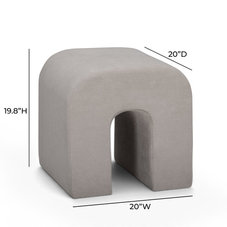 Desi Performance Fabric Ottoman - View 7