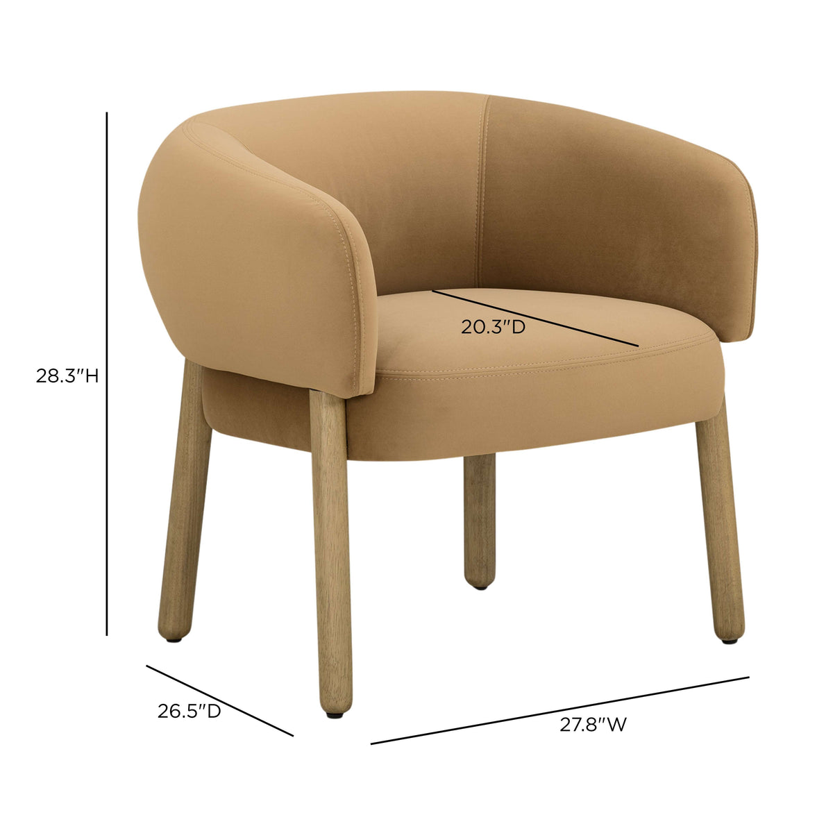 Foxy Performance Fabric Accent Chair - View 7
