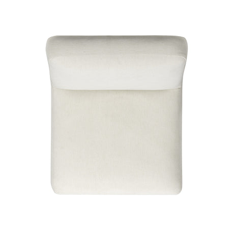 Tomlin Performance Chenille Dining Chair in Light Pink angled profile