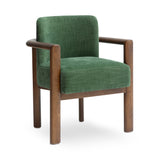Irma Dining Chair in Forest Green colorway front view