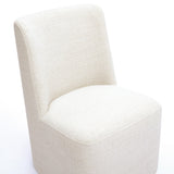 Melissa Performance Fabric Rolling Dining Chair - View 4