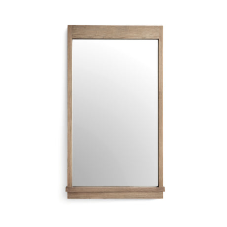 Aimee 44"X77" Solid Brushed Ash Floor Mirror - View 2