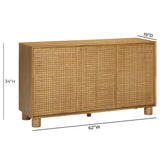 Miles 62" 3-Door Sideboard - View 9