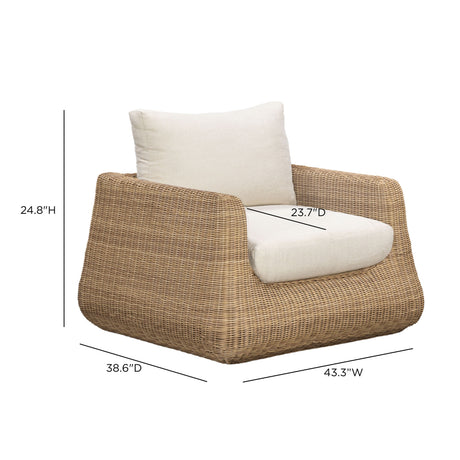 Dana Outdoor Accent Chair - View 7