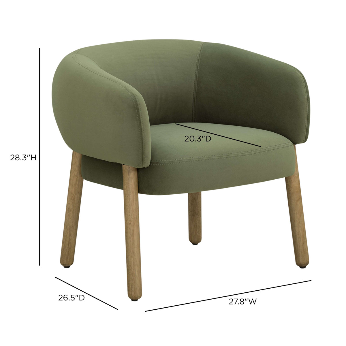 Foxy Performance Fabric Accent Chair - View 14
