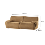 Zenith 80" Modular Loveseat - View 22