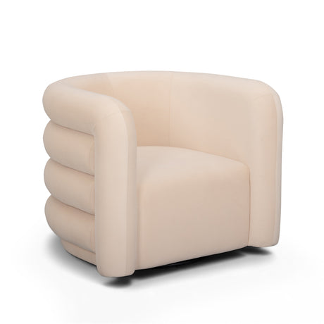 Curves Performance Velvet Swivel Accent Chair - View 16