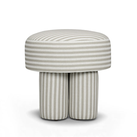 Masha Linen Accent Stool - View 11