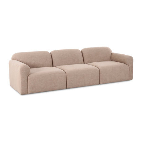 Gorge 116-inch modular sofa styled in a contemporary open-concept living area