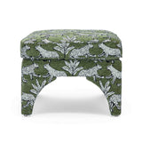 Raji Leopard Performance Jacquard Ottoman - View 15