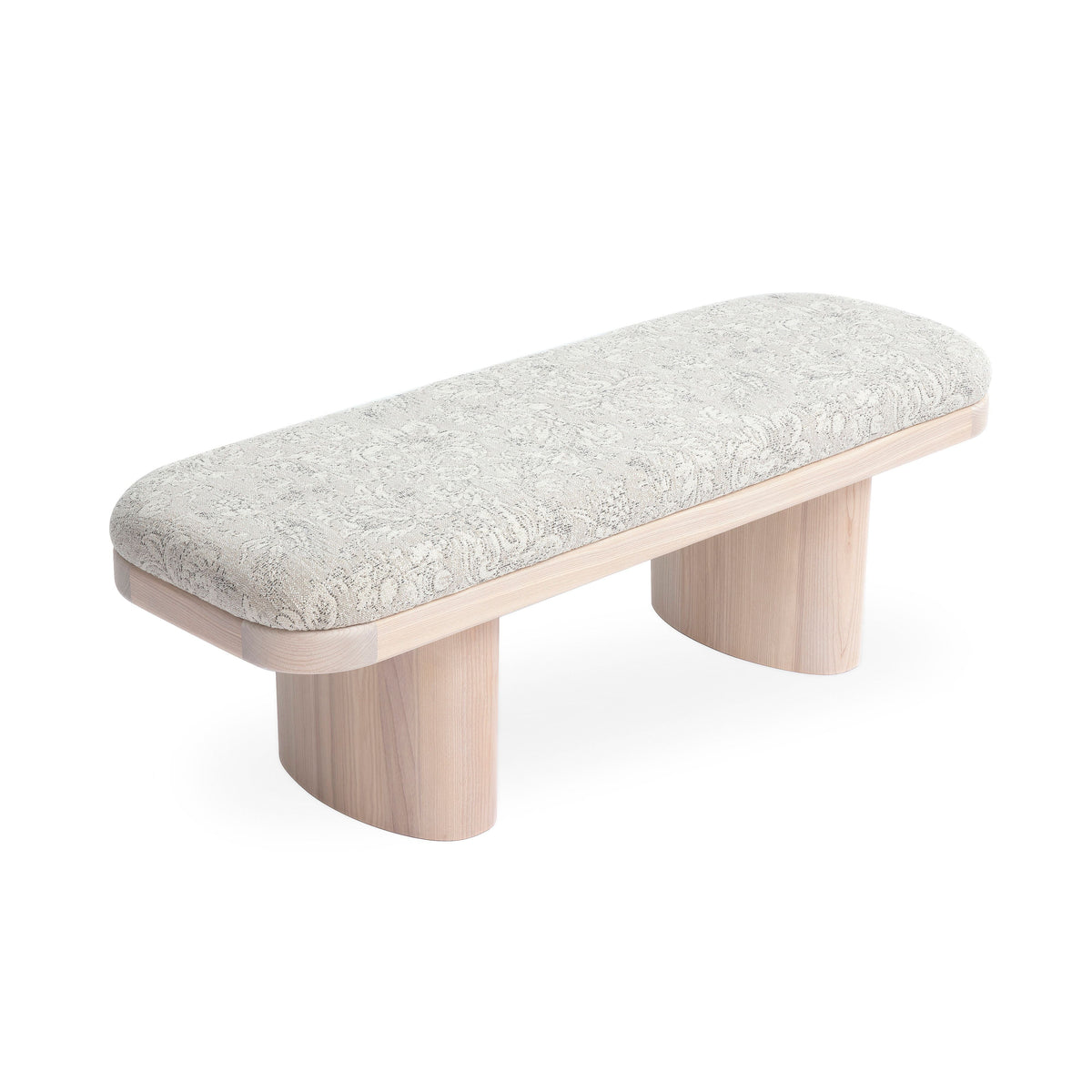 Ollie Upholstered Bench (48"-57") - View 3