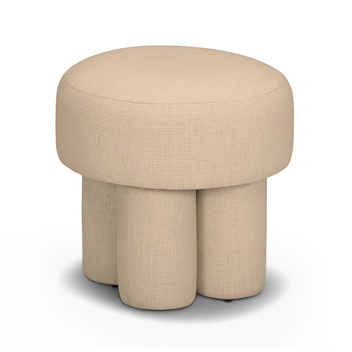 Masha Linen Accent Stool - View 15