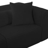 Tarra modular sofa sectional elements separated into flexible conversation seating