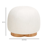 Oopa Swivel Ottoman complete product profile view highlighting compact scale