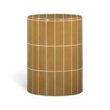 Tatiana concrete outdoor side table in forest green finish