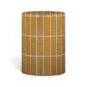 Tatiana concrete outdoor side table in forest green finish