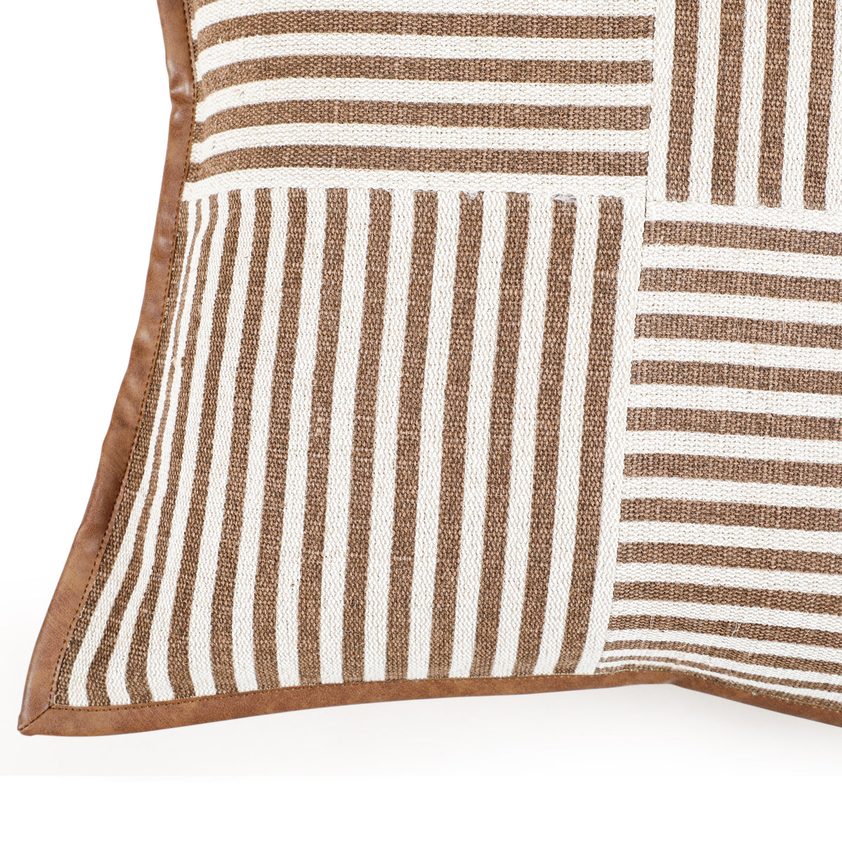 Kora 20" Cotton Jute Contract-Grade Throw Pillow - View 27