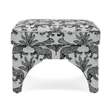 Raji Leopard Performance Jacquard Ottoman - View 9