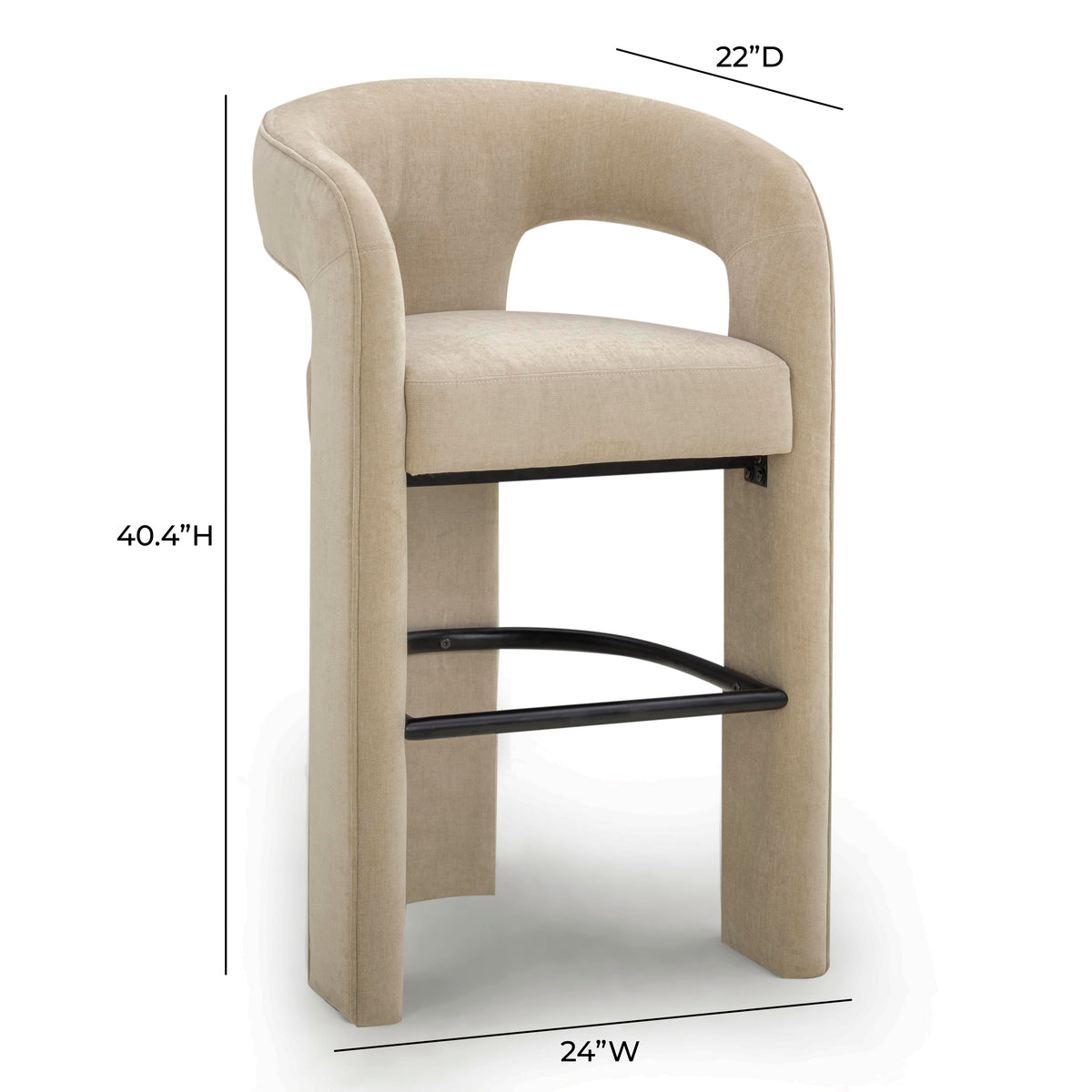 Malone Performance Chenille Stool - View 47